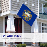 Fly Breeze 4 X 6 Ft Polyester Flag New Hampshire Flag Double Stitch Banner Garden Indoor Outdoor