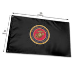 Fly Breeze 3 X 5 Ft Flag Seal USMC Polyester Double Stitched Brass Grommets for Party