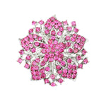 Women's Rhinestone Brooches Flower Crystal Brooches Pins Vintage Wedding Brooch for Banquet Wedding Daily Jewelry Supplies