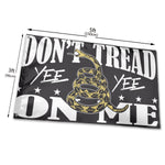 Fly Breeze 3 X 5 Ft Flag Don't Tread On Me Yee Yee Polyester Brass Grommet Canvas Header for House Decorations