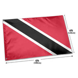 Fly Breeze 4 X 6 Ft Polyester Flag National Flag Of Trinidad And Tobago Double Stitch Banner Garden Indoor Outdoor