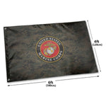 Fly Breeze 4 X 6 Ft Polyester Flag USMC Vivid Color Home