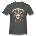 Men's Casual T-shirt Native American Free Spirit Style Crew Neck Short Sleeves Tees