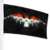 Fly Breeze 3 X 5 Ft Flag Syria Flag Polyester Brass Grommet Canvas Header for House Decorations