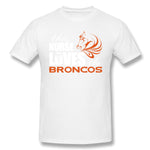 Men's Casual T-shirt This Nurse Loves The Broncos Breathable Crew Neck Short Sleeves Tees