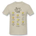 Cotton T Shirt for Men The Sun Cool O-Neck Short Sleeves Blouse Tops