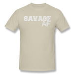 Men's Graphic T Shirt Savage AF Style Round Neck Short Sleeves Tee