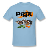 Cotton T Shirt for Men Reservoir Pigs (suited Redux) Cool O-Neck Short Sleeves Blouse Tops