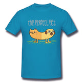 Men's Graphic T Shirt Pugcat Comfy O-Neck Short Sleeves Tees