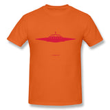 Men's Graphic T Shirt The UFO Style O-Neck Short Sleeves Blouse Tops