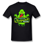 Cotton T Shirt for Men Ghost Hotel New Comfy Crew Neck Short Sleeves Blouse Tops