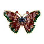 Women Crystal Brooch Pins Rhinestones Brooches Butterfly Breastpin with Boxes