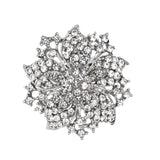 Women's Rhinestone Brooches Flower Crystal Brooches Pins Vintage Wedding Brooch for Banquet Wedding Daily Jewelry Supplies