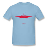 Men's Graphic T Shirt The UFO Style O-Neck Short Sleeves Blouse Tops