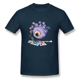 Mens Novelty T-Shirt Beauty Is In The Eyes Of The Monster Comfy Crew Neck Short Sleeves Shirt