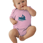 Toddler Climbing Bodysuit Whale Colors Print Graphic Unisex Baby Short Sleeves Outfits Clothes