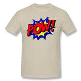 Men's Graphic T Shirt Pow Comic Comic Book Fight Breathable Round Neck Short Sleeves Tees