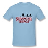 Mens Novelty T-Shirt Stranger Things Breathable O-Neck Short Sleeves Shirt