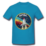 Men's Casual T-shirt NASA Style Crew Neck Short Sleeves Shirt