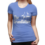 Women's Casual T-shirt The Grandfather Sexy Round Neck Short Sleeve Tops