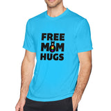 Men's Graphic T Shirt Free Mom Hugs Comfy Crew Neck Short Sleeves Shirt