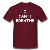 Men's Graphic T Shirt I Can't Breathe Cool Round Neck Short Sleeves Tees