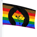 Fly Breeze 3 X 5 Ft Flag Rainbow Pride Flag Polyester UV Fade Resistant for Indoor Outdoor