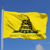 Fly Breeze 4 X 6 Ft Polyester Flag Don't Tread On Me Gadsden Flag Double Stitch Banner Garden House Decorations