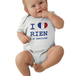 Toddler Climbing Bodysuit I Love RIEN Colors Print Graphic Infant Boys Girls Short Sleeves Playsuit