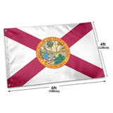 Fly Breeze 4 X 6 Ft Polyester Flag Florida Flag Double Stitched Brass Grommets Home