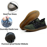 Steel Toe Shoes Men Women, Work Safety Breathable Slip Resistant Sneakers Industrial Construction