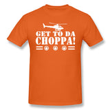 Cotton T Shirt for Men Get To Da Choppa Cool Round Neck Short Sleeves Tees