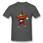 Men's Casual T-shirt Drinco Party Shirt Tequila Fiesta Food Costume Cool Round Neck Short Sleeves Blouse Tops