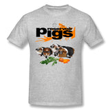 Cotton T Shirt for Men Reservoir Pigs (suited Redux) Cool O-Neck Short Sleeves Blouse Tops