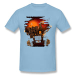 Cotton T Shirt for Men Safari Revenge Comfortable O-Neck Short Sleeves Tees