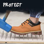 Work Safety Boots for Men Durable Indestructible Steel Toe Sneakers Waterproof and Non-Slip Women Work Shoes