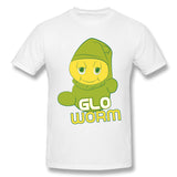 Mens Novelty T-Shirt Glo Worm Breathable O-Neck Short Sleeves Tee