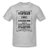 Mens Novelty T-Shirt PREMIUM VINTAGE 1995 Cool Crew Neck Short Sleeves Blouse Tops