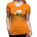 Womens Graphic T-Shirt Hi Honey Soft Crew Neck Short Sleeve Tops