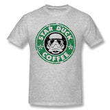 Cotton T Shirt for Men Star Duck Coffee Comfortable Crew Neck Short Sleeves Shirt