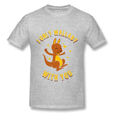 Mens Novelty T-Shirt I Only Wallaby With You Style Crew Neck Short Sleeves Shirt