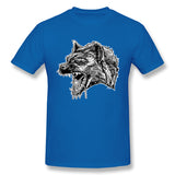 Mens Novelty T-Shirt Hyena He Who Laughs Last Comfy Round Neck Short Sleeves Tee