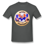 Men's Graphic T Shirt Bozo For President Style Round Neck Short Sleeves Shirt