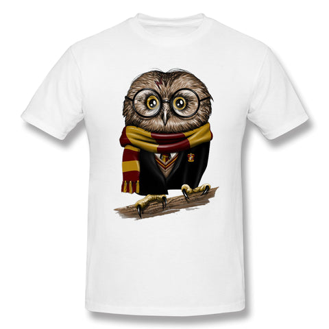 Mens Novelty T-Shirt Owly Potter Hoody Comfy Round Neck Short Sleeves Tee