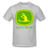 Men's Graphic T Shirt John Beer Comfortable Crew Neck Short Sleeves Tees