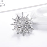 Clear Rhinestone Crystal Flower Brooches Pins DIY Wedding Bouquet Brooches