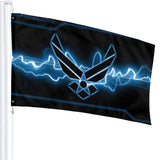 Fly Breeze 3 X 5 Ft Flag Air Force Logo Polyester Double Stitch Banner for Indoor Outdoor