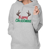 Women's Style Pullover Hoodie Merry Christmas Embroidery Athletic Sweatshirt Long Sleeve Tie Dye Fleece with Pocket Crew Neck Tunic