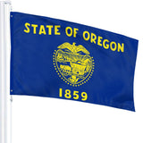 Fly Breeze 3 X 5 Ft Flag Oregon Flag Polyester Double Stitched Brass Grommets for Outside Garden