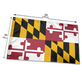 Fly Breeze 3 X 5 Ft Flag US Flag Of Maryland Polyester UV Fade Resistant for Home